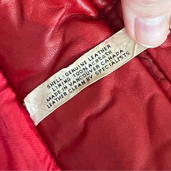 NETO Vintage Red Leather Jacket - Picture 9 of 16